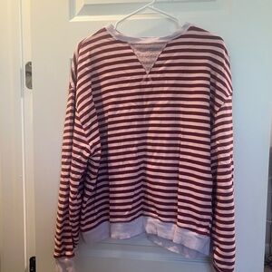 Striped Red and White Sweater